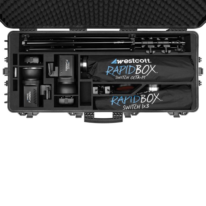 Westcott FJ400 II Strobe 2-Light Location Hard Case Kit with Multi Trigger