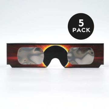 Burning Sun Solar Eclipse Glasses 5-Pack