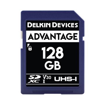 Delkin Advantage UHS-1 (U3/V30) SD Memory Card 128GB