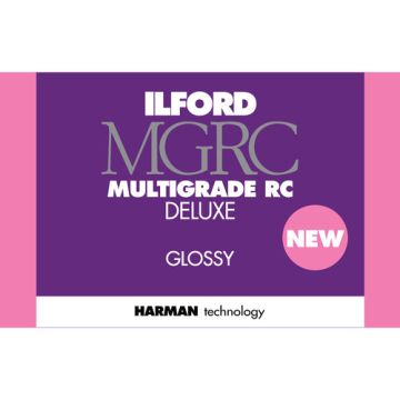 Ilford Multigrade IV Glossy Deluxe Resin-Coated Darkroom Paper 8x10 25 Sheets