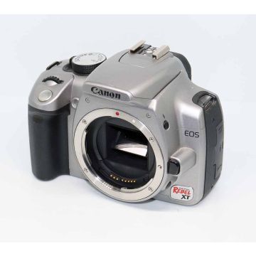 Used Canon XT Silver DSLR Body, 8 Megapixl, 3 FPS, Good Condition