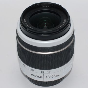 Used Pentax DAL 18-55 F3.5-5.6, White, Good Condition