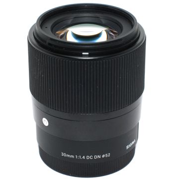 Used Sigma E 30mm F1.4 DC DN Prime Lens, Sony NEX Mt, Good Condition