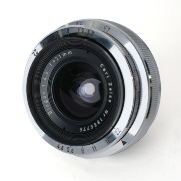 Used Zeiss Biogon 21mm F4.5 for Contax; Good Condition