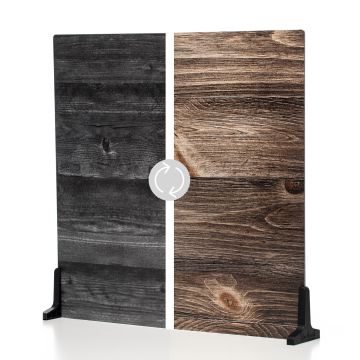 V Flat World Duo Board 24x24 Vintage Oak/ Ink Hardwood