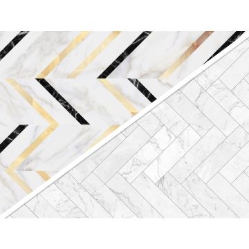 V-Flat World Duo Board Gilded Herringbone/Cloud Herringbone 30x40"