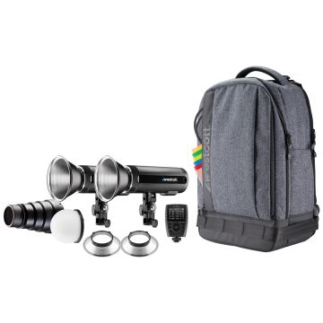 Westcott FJ200 Strobe 2-Light Backpack Kit with FJ-X3M Universal Wireless Trigger
