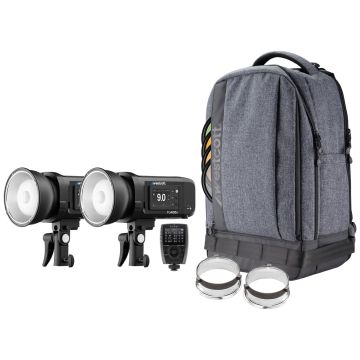 Westcott FJ400 II Strobe 2-Light Backpack Kit with Multi Trigger
