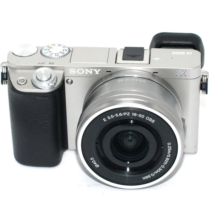 Used Sony A6000 with 16-50, Silver, Good Condition