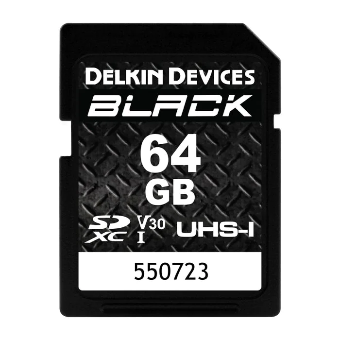 Delkin SD UHS-I BLACK 90MB/S Read/Write 64GB Delkin SD UHS-I BLACK 90MB/S Read/Write 64GB
