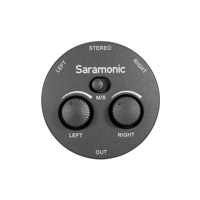 Saramonic AX1 Miniature 2-Channel 3.5mm Microphone & Audio Mixer with TRS & TRRS Output Cables for Cameras, Smartphones, Computers & More