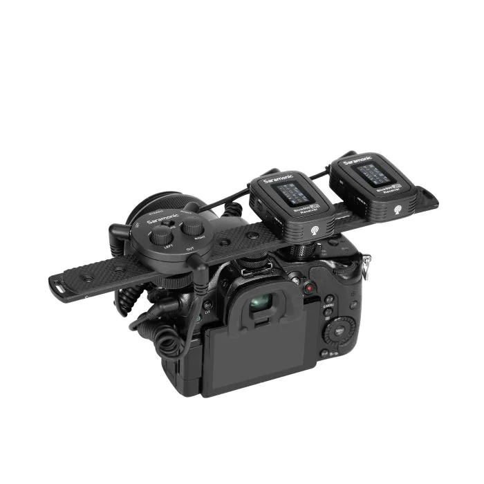 Saramonic AX1 Miniature 2-Channel 3.5mm Microphone & Audio Mixer with TRS & TRRS Output Cables for Cameras, Smartphones, Computers & More
